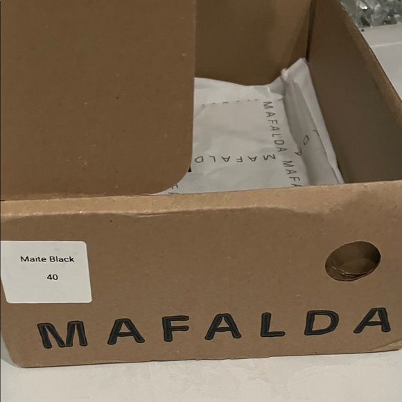 Mafalda Black fisherman Leather Flats with Strap - Picture 11 of 11